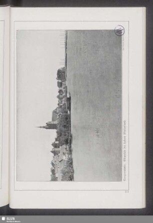 Tangermünde. Elbansicht bei hohem Wasserstand