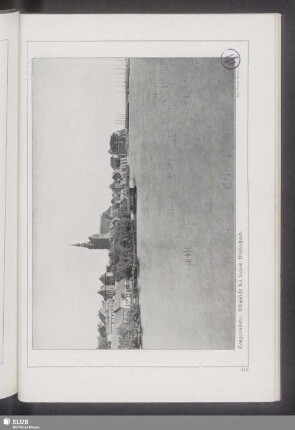 Tangermünde. Elbansicht bei hohem Wasserstand