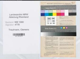 Entnazifizierung Clemens Trautmann, geb. 15.05.1896 (Architekt)