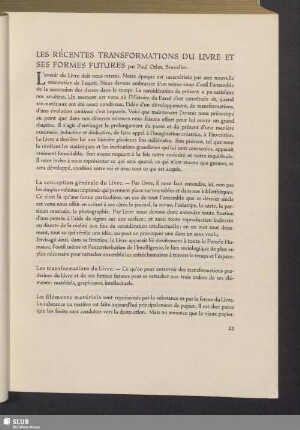Les Récentes Transformations Du Livre Et Ses Formes Futures