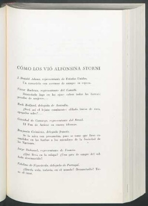 Cómo los vió Alfonsina Storni