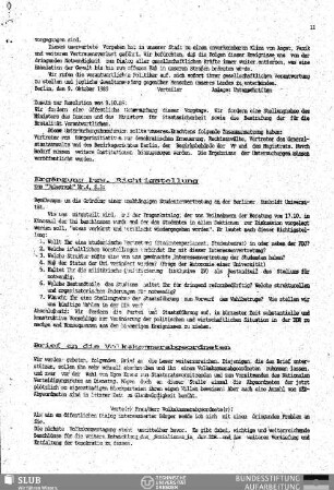 Ergänzung bzw. Richtigstellung