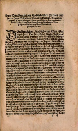 Keyserlicher und des H. Reichs Rechten die vier Bücher der Instituten und Underweisung Keysers Justiniani : Mit einfürung Natürlicher, beschribenen Geystlich vnd Weltlichen Rechten und billicheyt