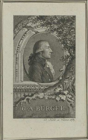 Bildnis des Gottfried August Bürger