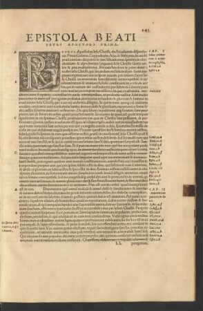 Epistola Beati Petri Apostoli Prima.