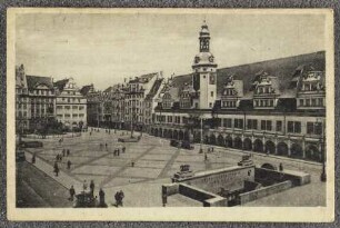 Leipzig. Markt und Altes Rathaus