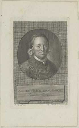 Bildnis des Aug. Gottlieb Spangenberg