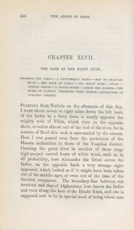 Chapter XLVII. The base of the Hindú Kúsh