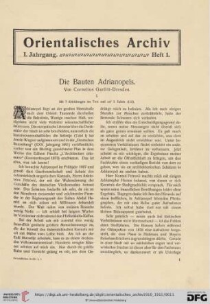 1: Die Bauten Adrianopels, [1]
