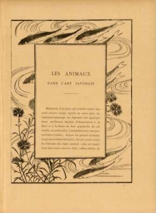 Les animaux dans l'art Japonais [par M. Ary Renan]
