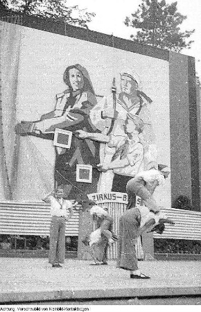 Dresden. Pionierorganisation "Ernst Thälmann". II. Pioniertreffen, Ensemble - Freilichtbühne "Junge Garde", 12.-18. August 1955