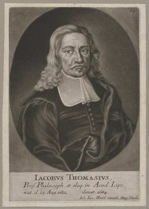 Bildnis des Iacobvs Thomasivs