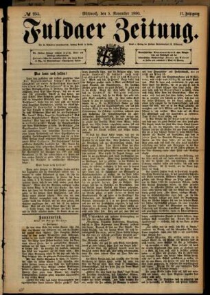 Ausgabe vom Mittwoch, den 05. November 1890.