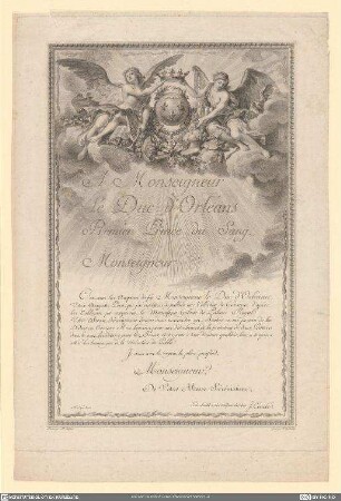 [Galerie du Palais royal] A Monseigneur Le Duc ...