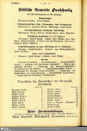 Gemeinde Proschwitz
