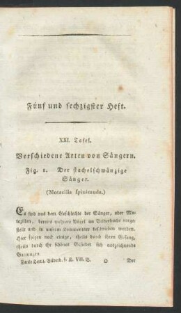 Fünf und sechzigster Heft.