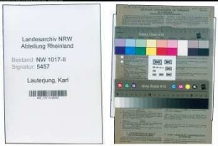Entnazifizierung Karl Lauterjung , geb. 22.01.1898 (Saegenschmied)