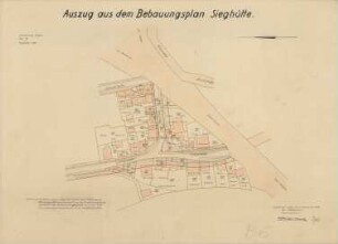 Auszug aus dem Bebauungaplan der Sieghütte