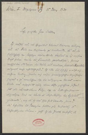 Brief an Ludwig Strecker und B. Schott's Söhne : 15.01.1930