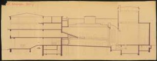 Pfalzbau, Ludwigshafen: Längsschnitt 1:100