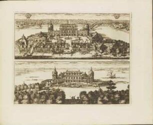 Kupferstich: Siöholm versus Septentrionem / Siöholm versus Meridiem