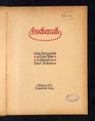 Huckepack : lustige Kindergedichte