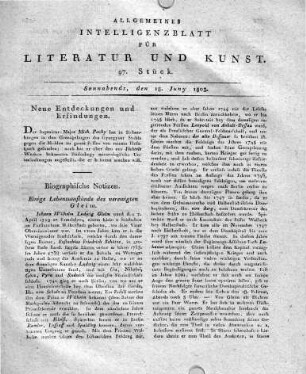 Biographische Notizen.
