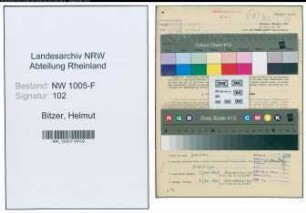 Entnazifizierung Helmut Bitzer , geb. 24.05.1922 (Angestellter)
