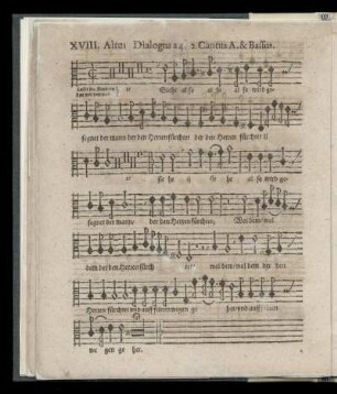 XVIII. Lasset die Kindlein zu mir kommen (Altus Dialogus a 4. 2. Cantus, Altus & Bassus)