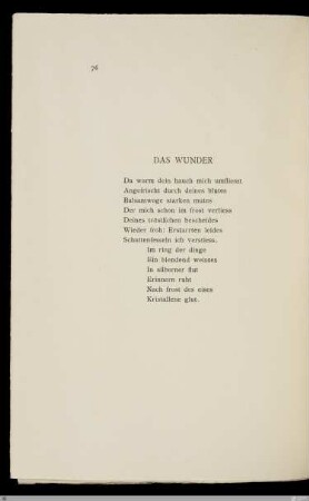 Das Wunder