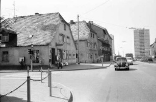 Häuser von Alt-Mühlburg in der Lameystraße.