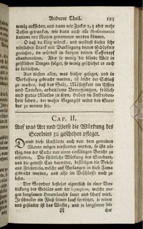 Cap. II. Auf was Art und Weise die Würkung des Scorbuts zu geschehen pfleget.