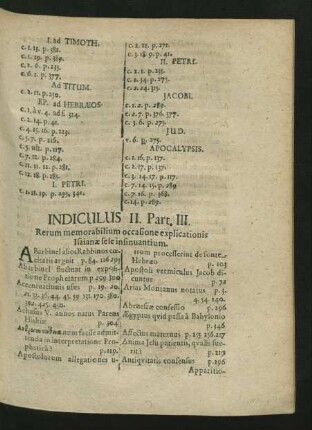 Indiculus II. Part III. Rerum memorabilium