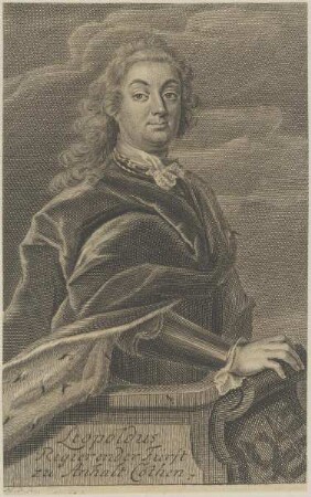 Bildnis von Leopoldus, Fürst zu Anhalt Cöthen