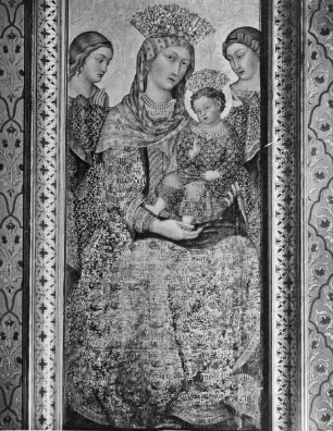 Thronende Madonna mit Kind
