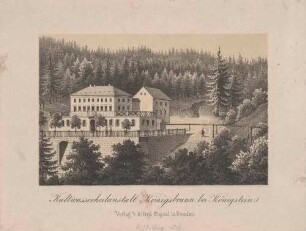 Das Kurbad Königsbrunn im Bielatal südlich von Königstein in der Sächsischen Schweiz