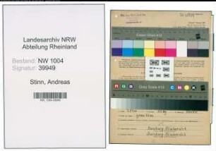 Entnazifizierung Andreas Stinn , geb. 20.03.1895 (Schlosser)