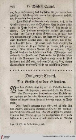 Das zweyte Capitel