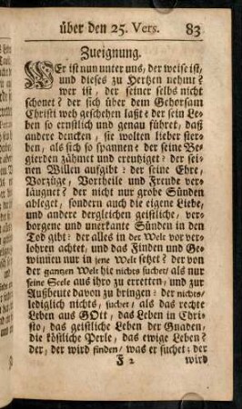 83-98, Zueignung.