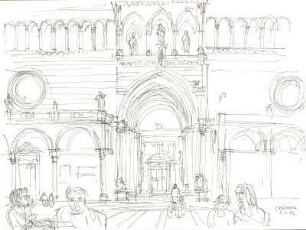 Domfassade in Cremona