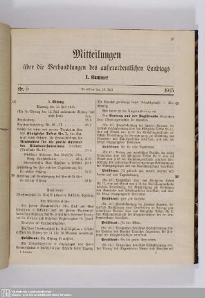 5. Sitzung (13.07.1915)
