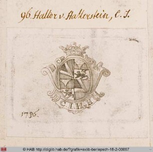 Wappen des C. J. Haller von Hallenstein