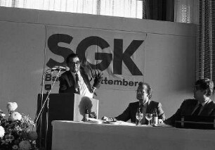 Freiburg im Breisgau: Hans Koschnick auf dem SGK-Kongress [mit Rolf Böhme]