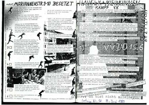 Flugschrift: Mariannenstr. 9-10 besetzt,               1989
