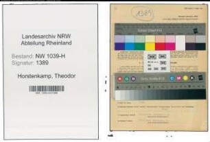 Entnazifizierung Theodor Horstenkamp , geb. 22.05.1890 (Beamter)