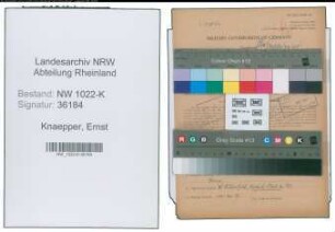 Entnazifizierung Ernst Knaepper , geb. 25.01.1872 (Brotfabrikant)
