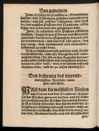 Von besserung des vierundvierzigsten/ Artickels/ mangels/ und fehls.