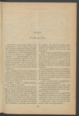 XXXI - El pomo del elixir