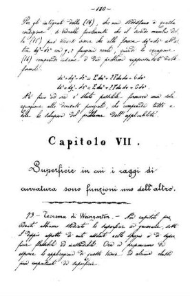 Capitolo VII. Superficie ...
