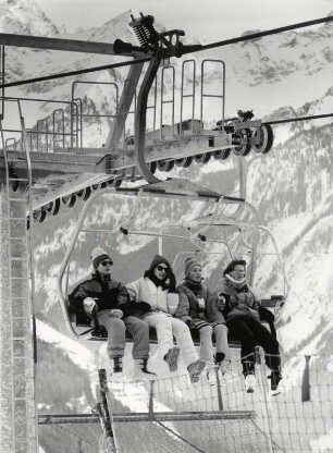 Viersessellift im Skigebiet des Speikbodens im Ahrntal